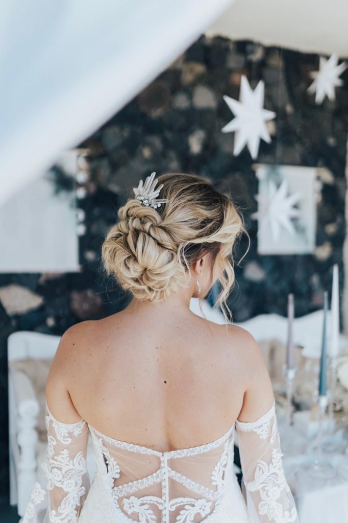 Creative bridal hair styling by Storme Webster 