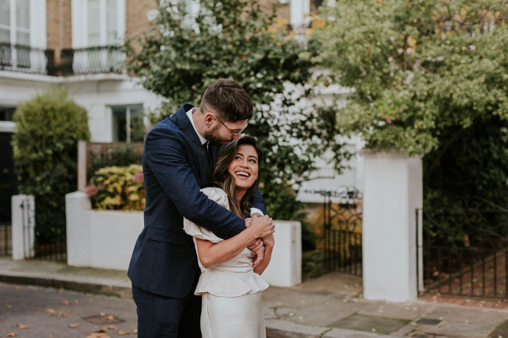 Modern wedding photography for elopement wedding | Chelsea Town Hall, London | Maja Tsolo