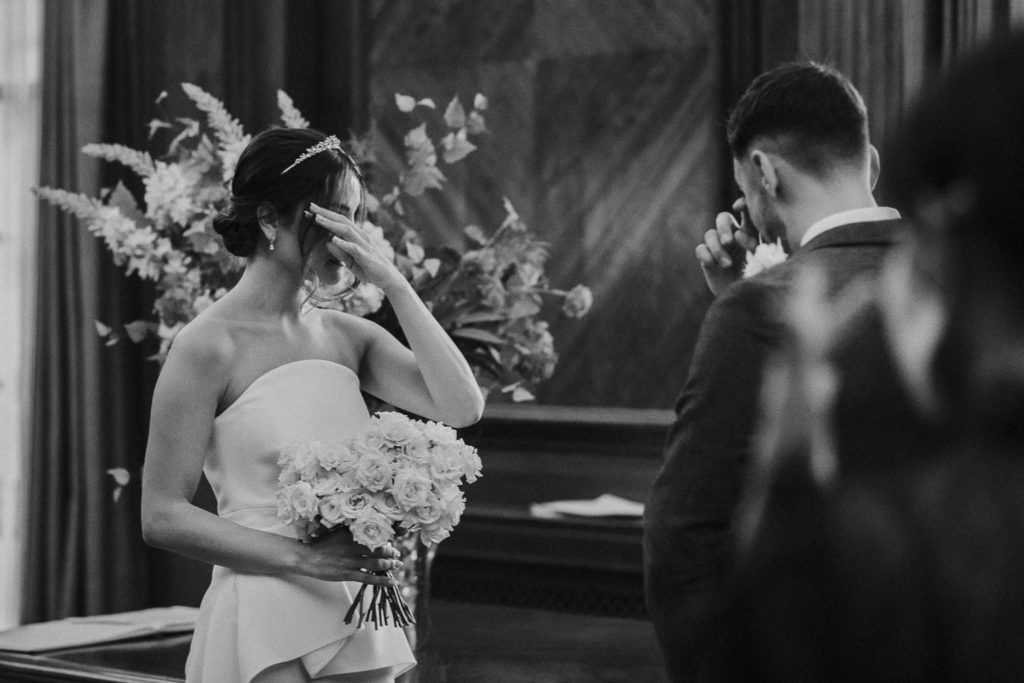 Meaningful wedding moment captured by Maja Tsolo | Marylebone Town Hall | London UK