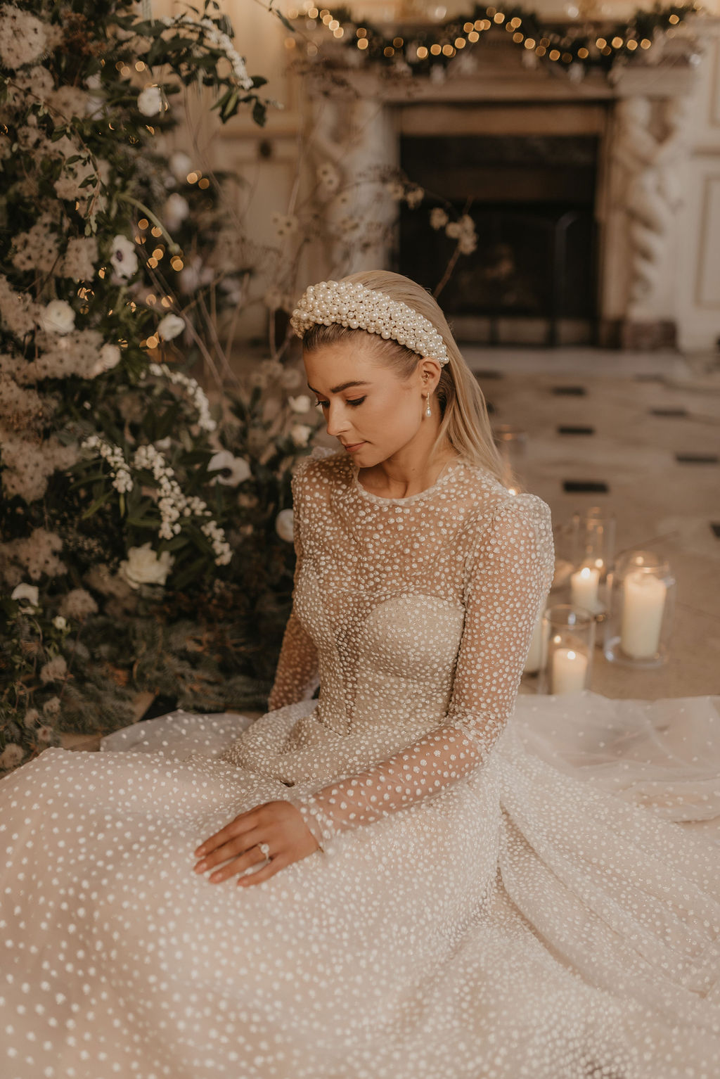 Luxe Winter Wedding Ideas with Sparkly Dresses, Wild Florals ...