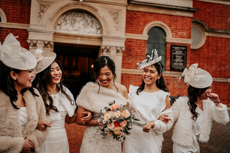 Bride squad | Winter wedding | Kingston upon Thames UK | The Unscripted
