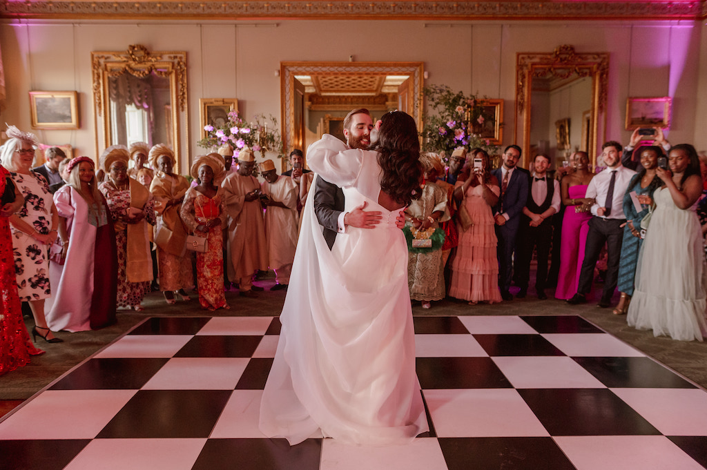 Bride and groom | multicultural fusion wedding at Somerley House Hampshire UK